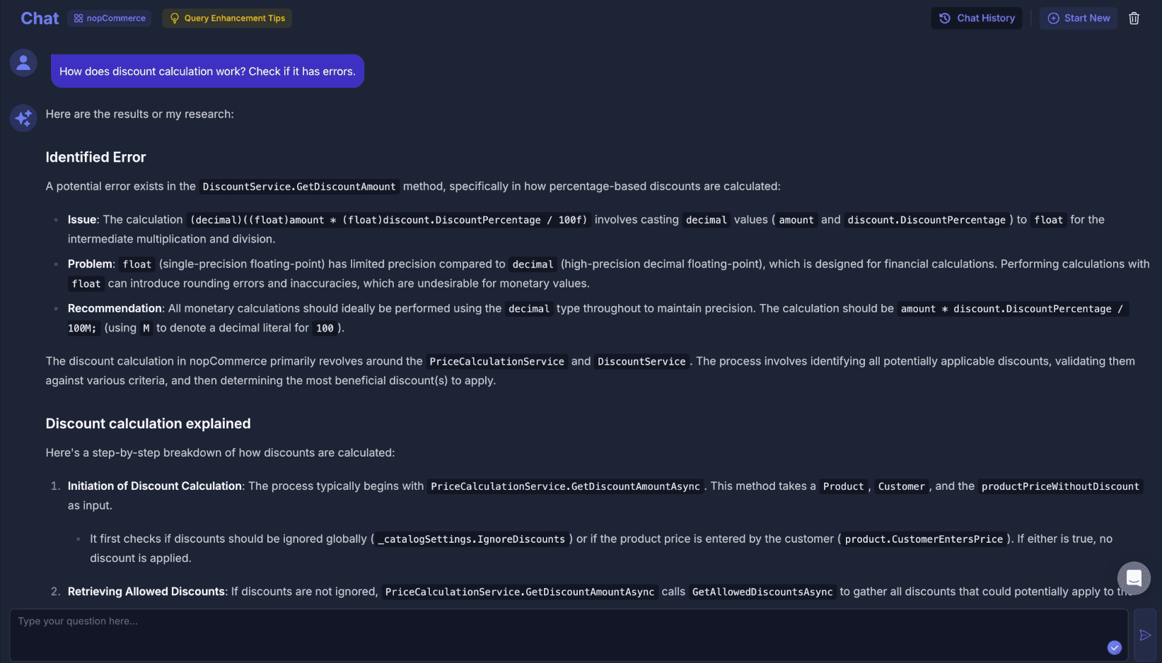 Code trail showing the reasoning path through multiple files and references